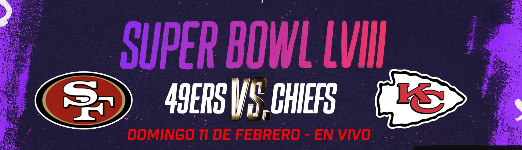 Ver NFL Super Bowl LVIII en vivo el partido entre los 49ers y los Chiefs 11 de febrero